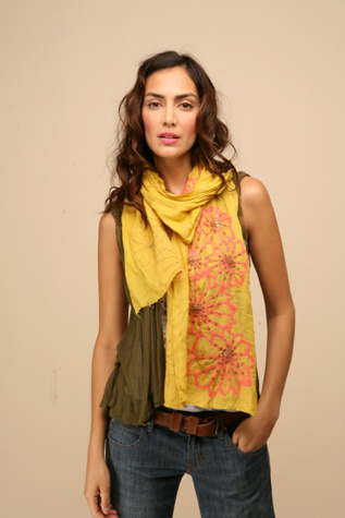 Cascading Flowers Scarf