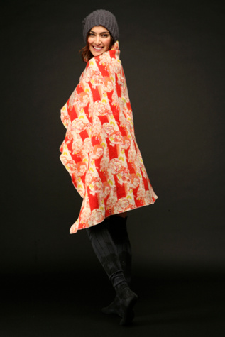 Pucker Kimono Throw
