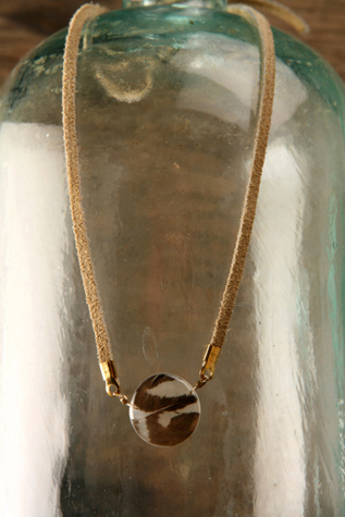 Circle Feather Necklace