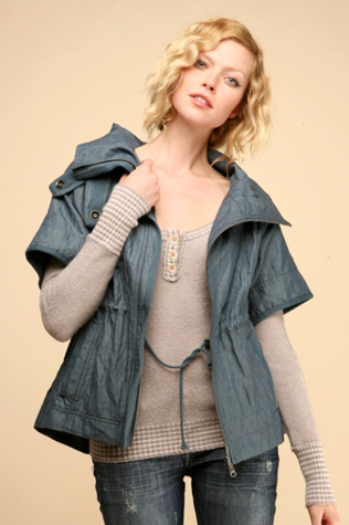 Herringbone Sleeved Jacket