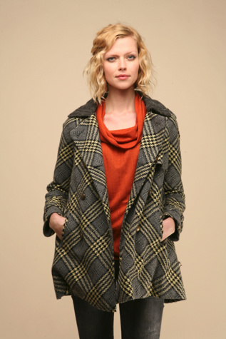 Parker Plaid Overcoat