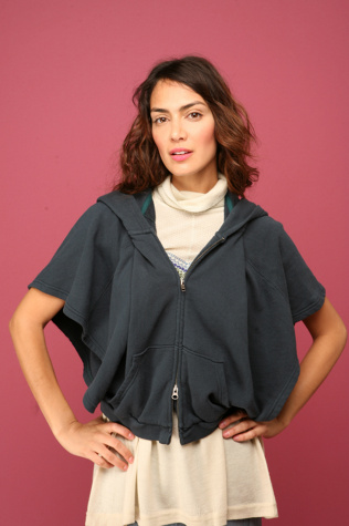 Snow Capped Hooded Poncho