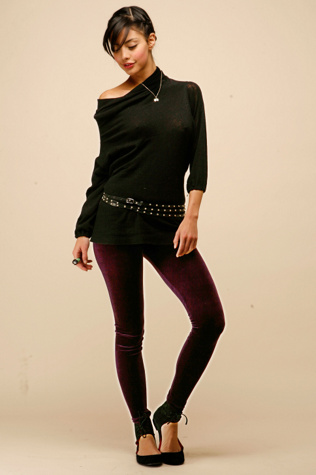 Solid Velvet Legging