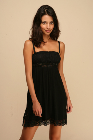 Solid Lace Bandeau Slip