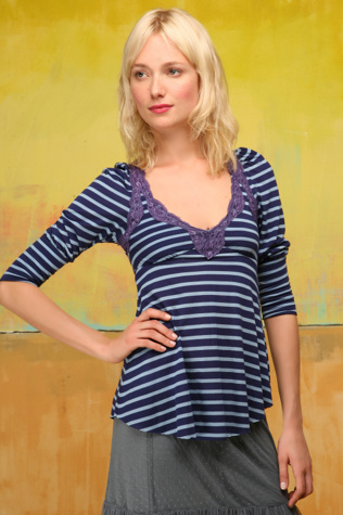 Stripe Applique Top