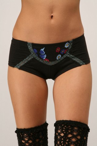 Lacey Embroidered Hipster