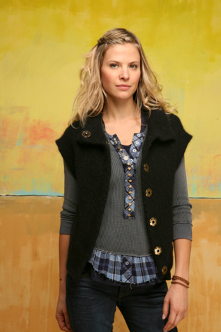 Fuzzy Drop Shoulder Vest