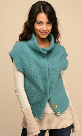 Fuzzy Drop Shoulder Vest