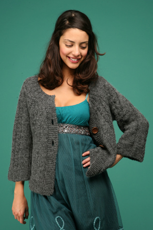 Cable Swing Cardigan