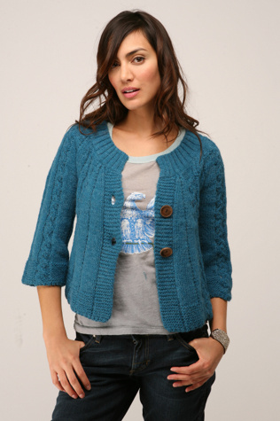 Cable Swing Cardigan