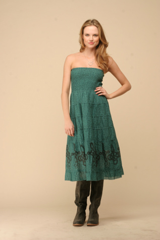 Floral Tiered Convertible Skirt
