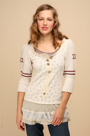 We The Free Sweater Sleeve Henley