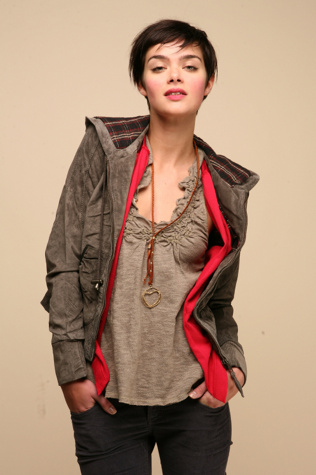 We The Free Suede Hooded Bomber
