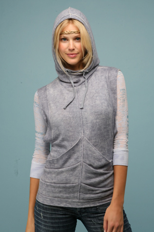 We The Free Pleat Pocket Cashmere Hoodie