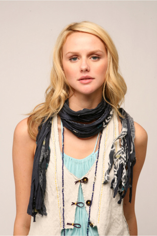 Jersey Gauze Fringe Scarf