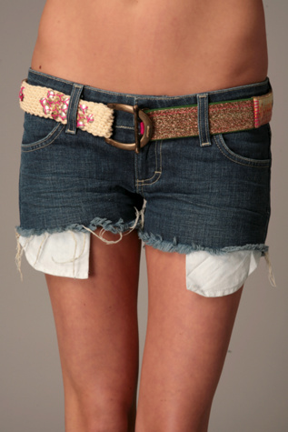 Embroidered Side Stretch Belt