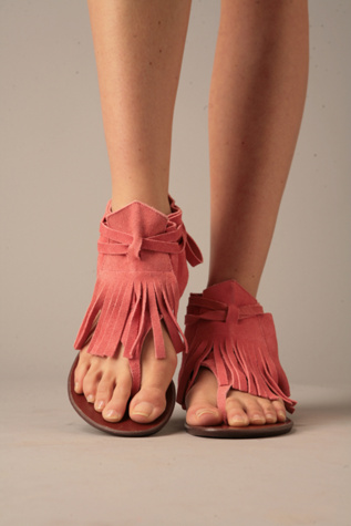 Dante Moccasin Fringe Sandal 