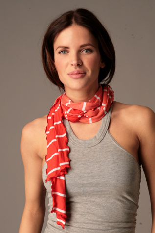 Sport Stripe Skinny Scarf