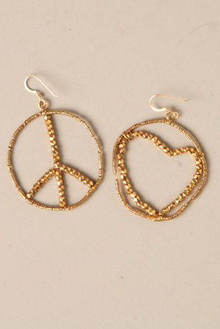 Peace and Love Earrings