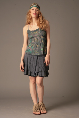 Heathered Jersey Skirt