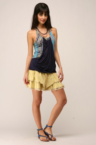 Heathered Jersey Skirt
