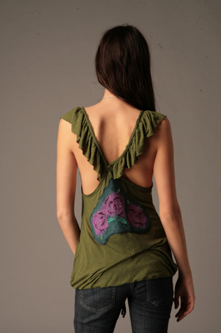 Free People Clothing Boutique > Solid Ruffle Sleeveless Top :  flower tunics summer sleeveless top