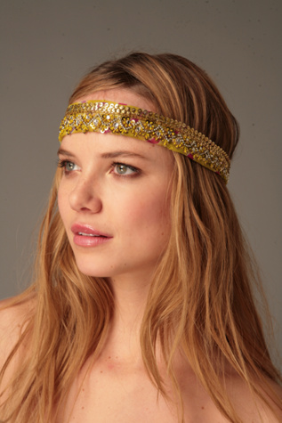 Stripe Sequin Headwrap