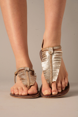 \#2 Free People Clothing Boutique > Shredded T-Strap Sandal