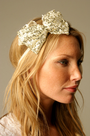 Sequin Bow Headband