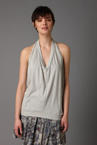Stripe Drop Armhole Halter