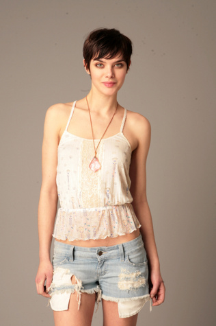 Central Lace Cropped Cami