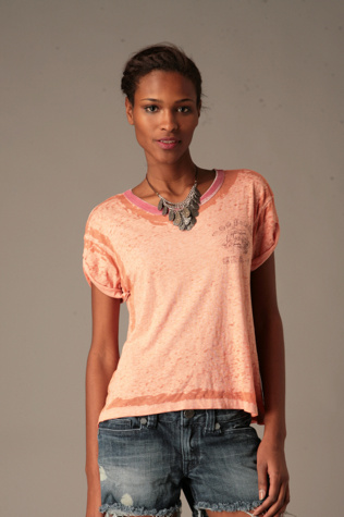 We The Free Roll up Sleeve Top