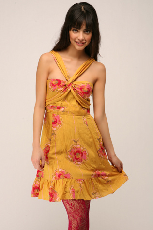 Free People Clothing Boutique > Twisted Florals Dress :  flower free people dress