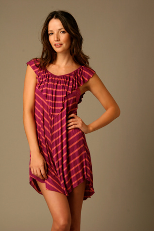 Striped Ruffle Dress