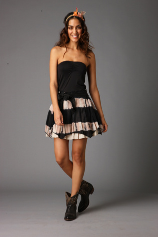 Free People Clothing Boutique > Desert Dancer Skirt :  black skirt white skirts
