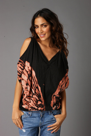Oversized Split Sleeve Tee