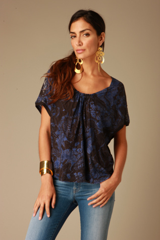 Free People Clothing Boutique > Printed Voluminous Top from freepeople.com