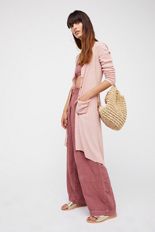 Ribbed Up Maxi Cardigan by FP Beach