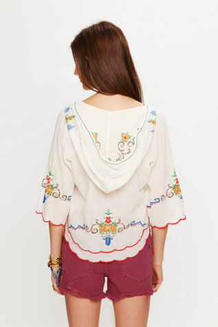 Crewelwork Hooded Top
