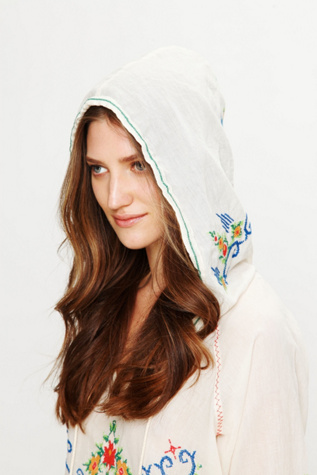 Crewelwork Hooded Top