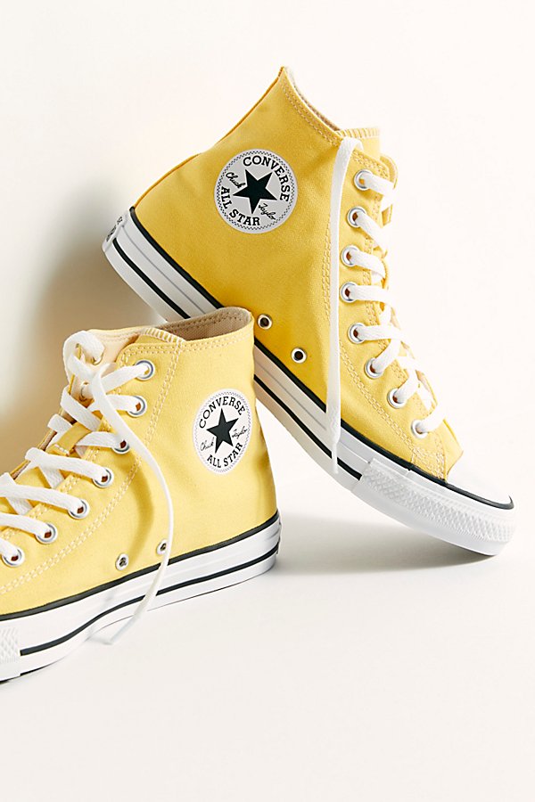 Converse Chuck Taylor All Star Hi Top Sneakers In Butter Yellow | ModeSens