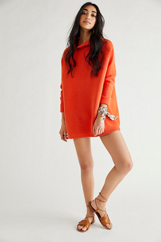 Free People Ottoman Slouchy Tunic In Fire Ruby