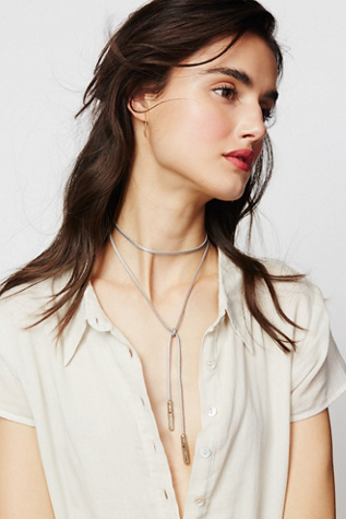 Free People - Flawed Leather Wrap Bolo