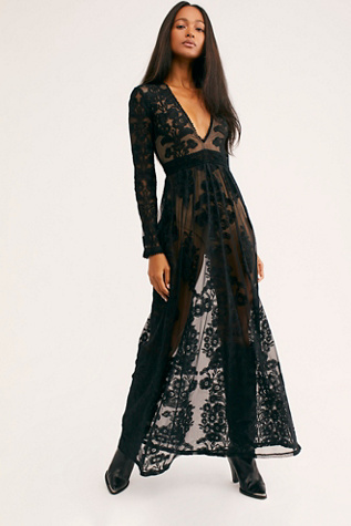 For Love Lemons Temecula Maxi Dress In Onyx Modesens