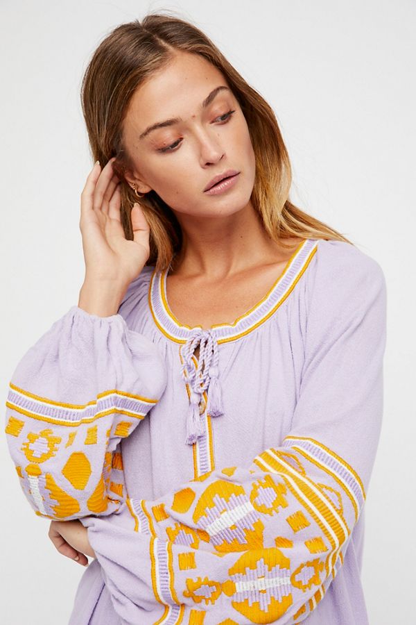 in the clear embroidered maxi