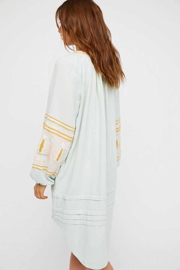 in the clear embroidered maxi
