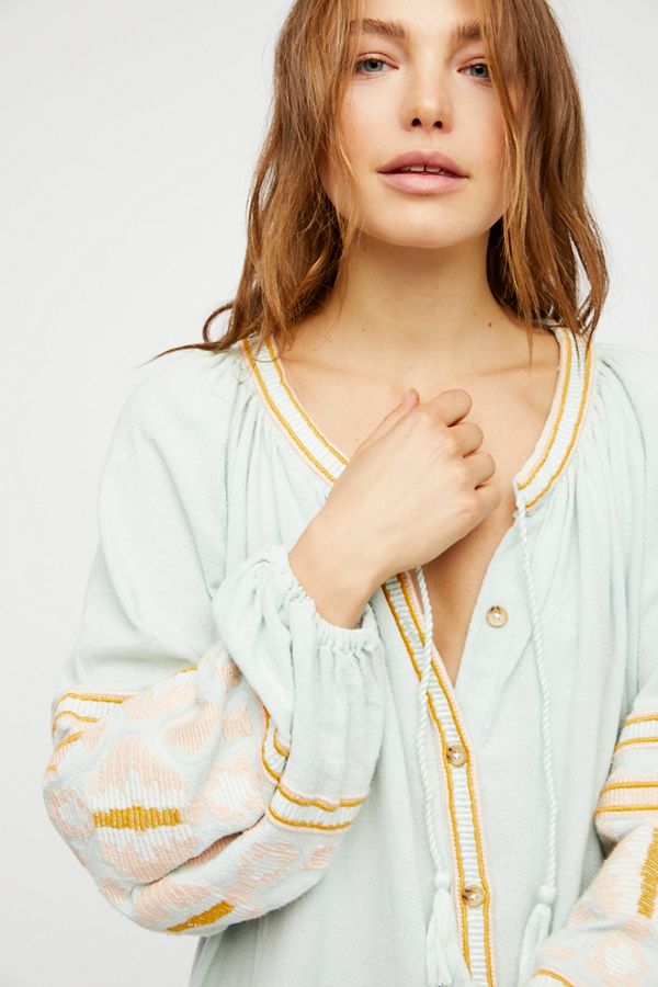 in the clear embroidered maxi