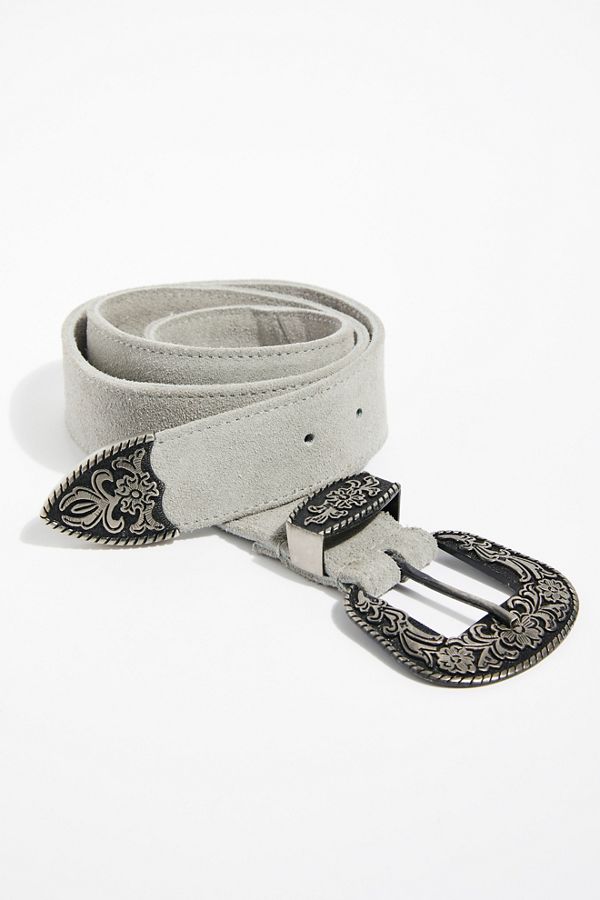 Black Charcoal Western Belt- Plus