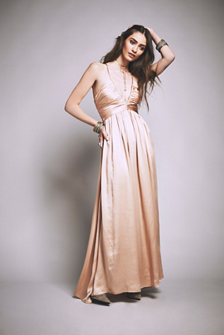 ginger sequin mesh strappy gown