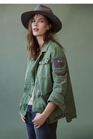 Embellished military shirt clearance jacket